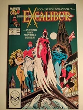 Excalibur #1, VF/NM, Marvel 1988, 1st App. Widget, Chris Claremont, Alan Davis🔑