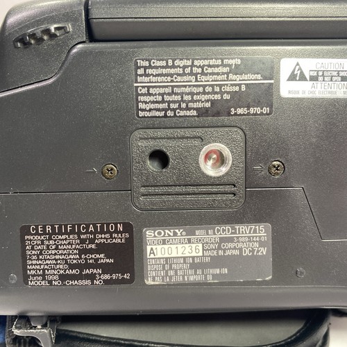 Sony Handycam CCD-TRV715 Hi8 Analog Camcorder VCR Player NTSC Video Transfer 72X - Picture 16 of 20