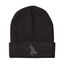 Beanies for Men Wolf A Embroidery Winter Hats Women Acrylic Skull Cap 1 Size