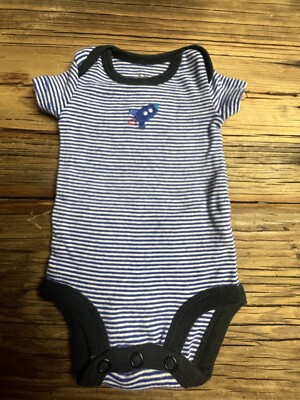  Preemie Premature Baby ROCKET SHIP One Piece Bodysuit Striped Child of Mine