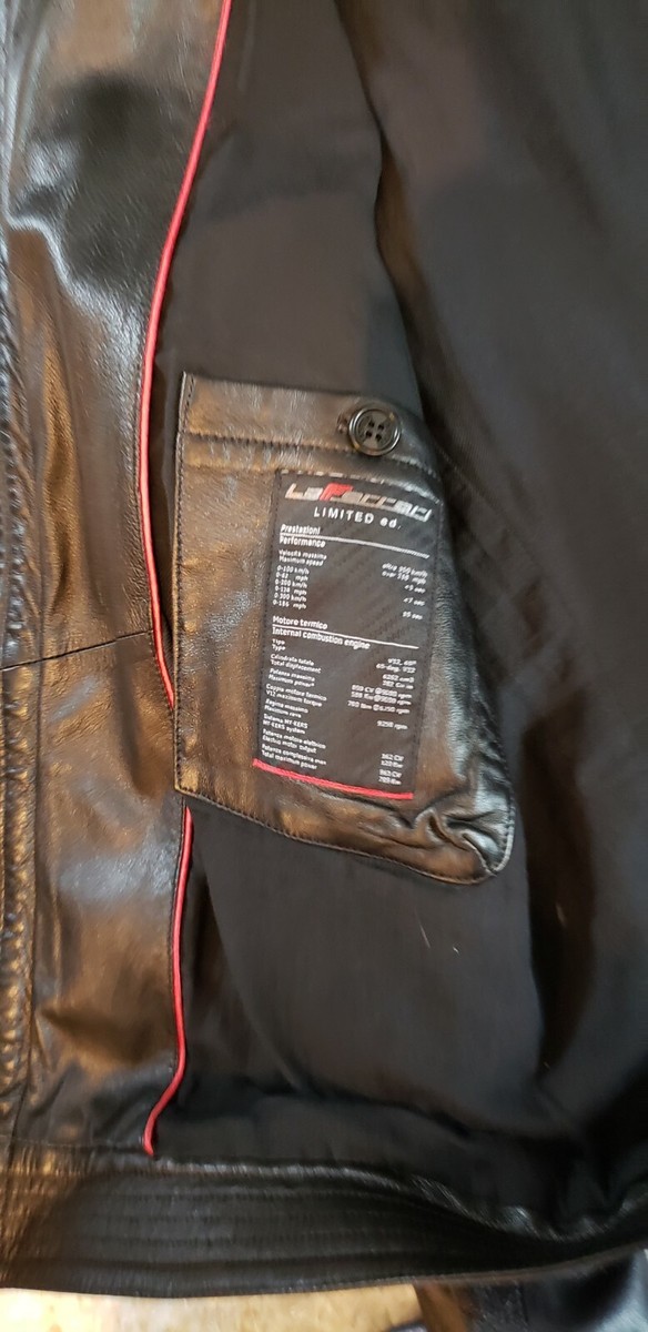 Men's Ferrari LaFerrari Leather Jacket ( US L) New | eBay