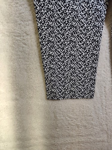 Hilary Radley Women Pants Extra Large Black Printed Rayon Blend Tummy Control - Picture 15 of 21