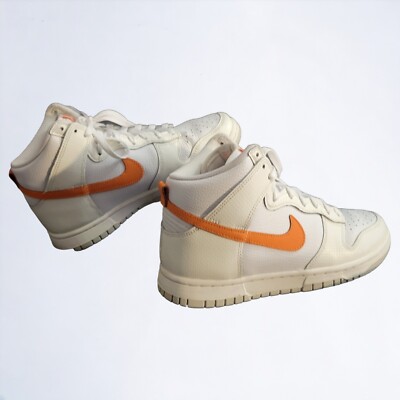Size 7 - Nike Dunk High White Magma Orange W for sale online | eBay