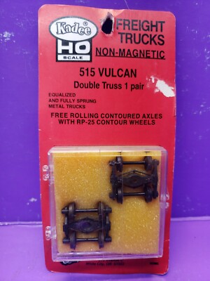 NOS Kadee Trucks - Vulcan Freight, Non Magnetic, Double Truss HO 515  