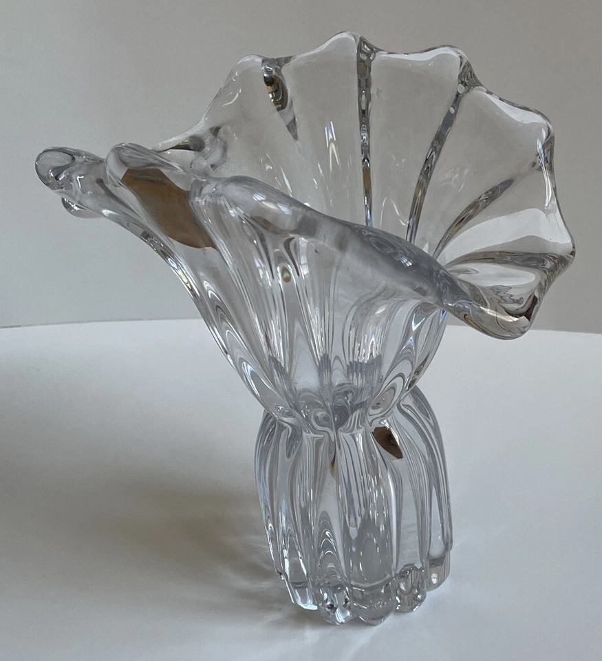 美丽艺术 Vannes Cofrac 9 英寸水晶花瓶法国 — 第 3/4 张图片