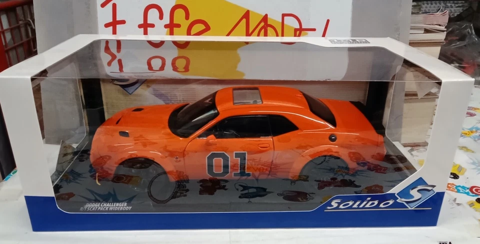 SOLIDO 1/18 -DODGE CHALLENGER R/T SCAT PACK WIDEBODY - DIE CAST - Immagine 2 di 2