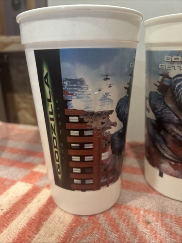 5 Lot: Godzilla 1998 Tassen in Top Zustand Taco Bell - Bild 2 von 6