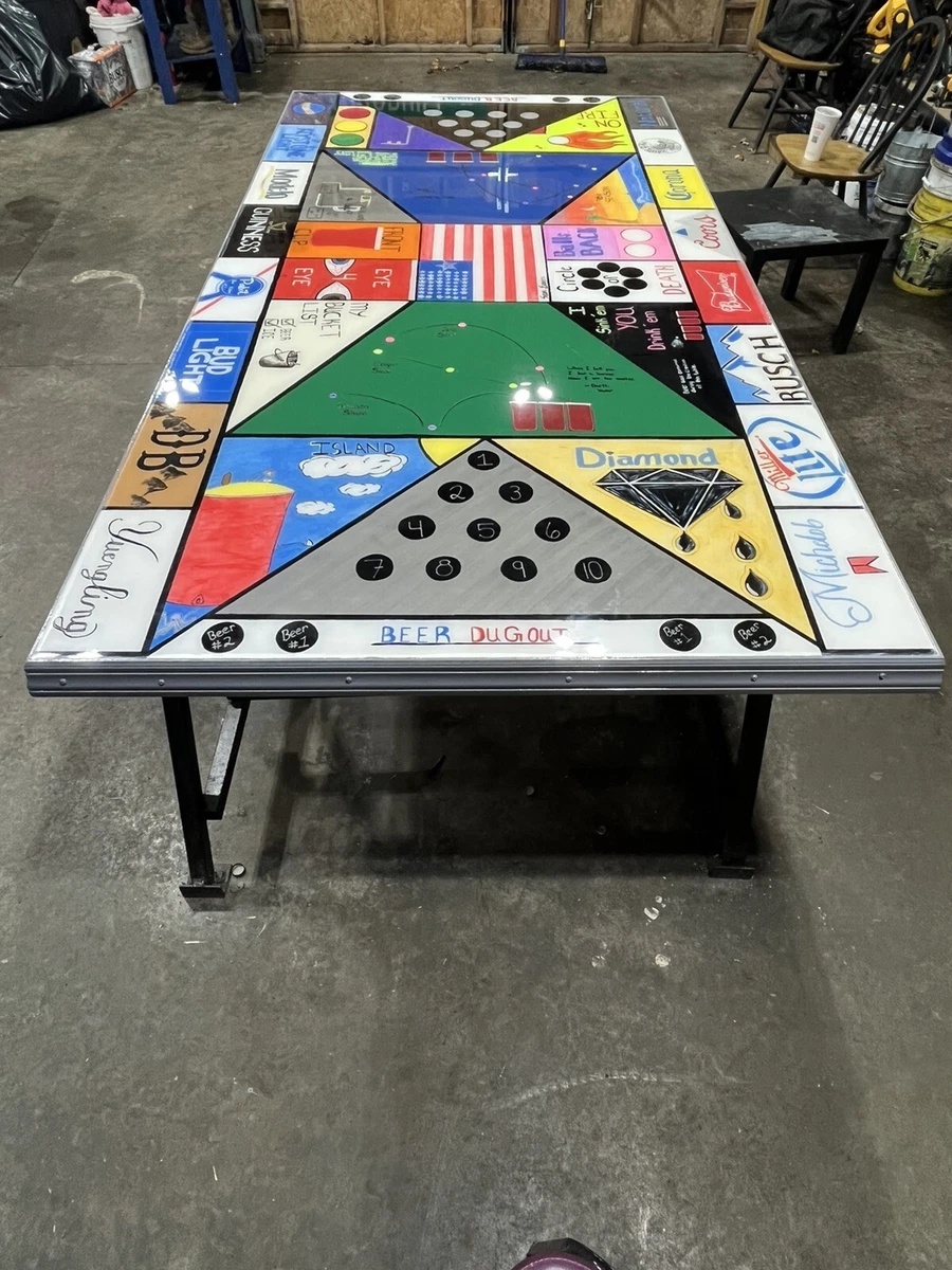 Custom beer pong table