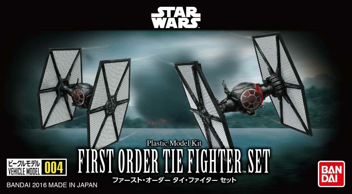 Bandai Star Wars Vehicle Model 004 First Order Tie Fighter