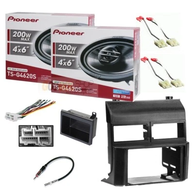 METRA/PIONEER 2)Pioneer 4x6" Speakers + Double DIN Radio Install kit For 1988-1994 GM C/K 1500