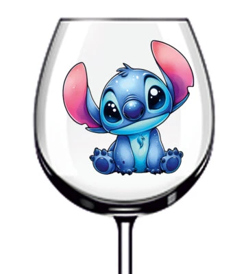 12x Summer Stitch Colourful Wine Glass Bottle Tumbler Van Vinyl Sticker Decal - Image 1 of 3