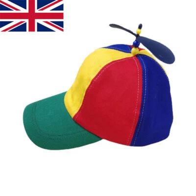 Helicopter Clown Hat Propeller Hat Adults Kids Fancy Dress Accessory