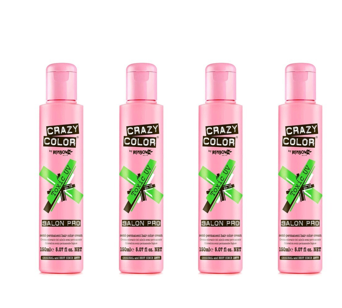 упаковка из 4 штукCrazy Color Salon Pro 79 Toxic UV 150 мл 507 унции 5790₽