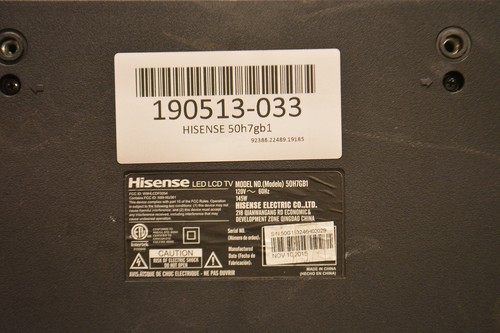 hisense 50h7gb1 lcd panel information brands
