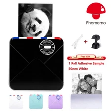 Mini Thermal Photo Printer Bluetooth Label Printing Machine or Thermal Paper Lot