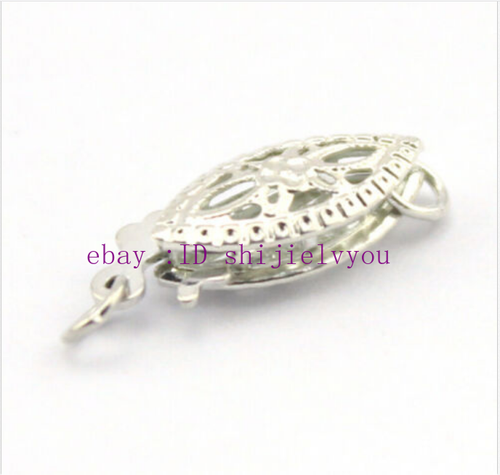 High Quality Jewelry Findings Real 14K Gold Plated Flower Hollow Box Clasp 10pcs - Picture 11 of 30