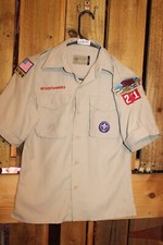 Boy Scouts of America BSA Youth Shirt Medium Vented Poly Microfiber