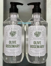 (2-Pk) INVETERARE ~ OLIVE ROSEMARY Cleansing Gentle HAND SOAP with ROSEMARY OIL