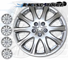 Metallic Silver 4pcs Set #503 15" Inches Hubcaps Hub Cap Wheel Cover Rim Skin