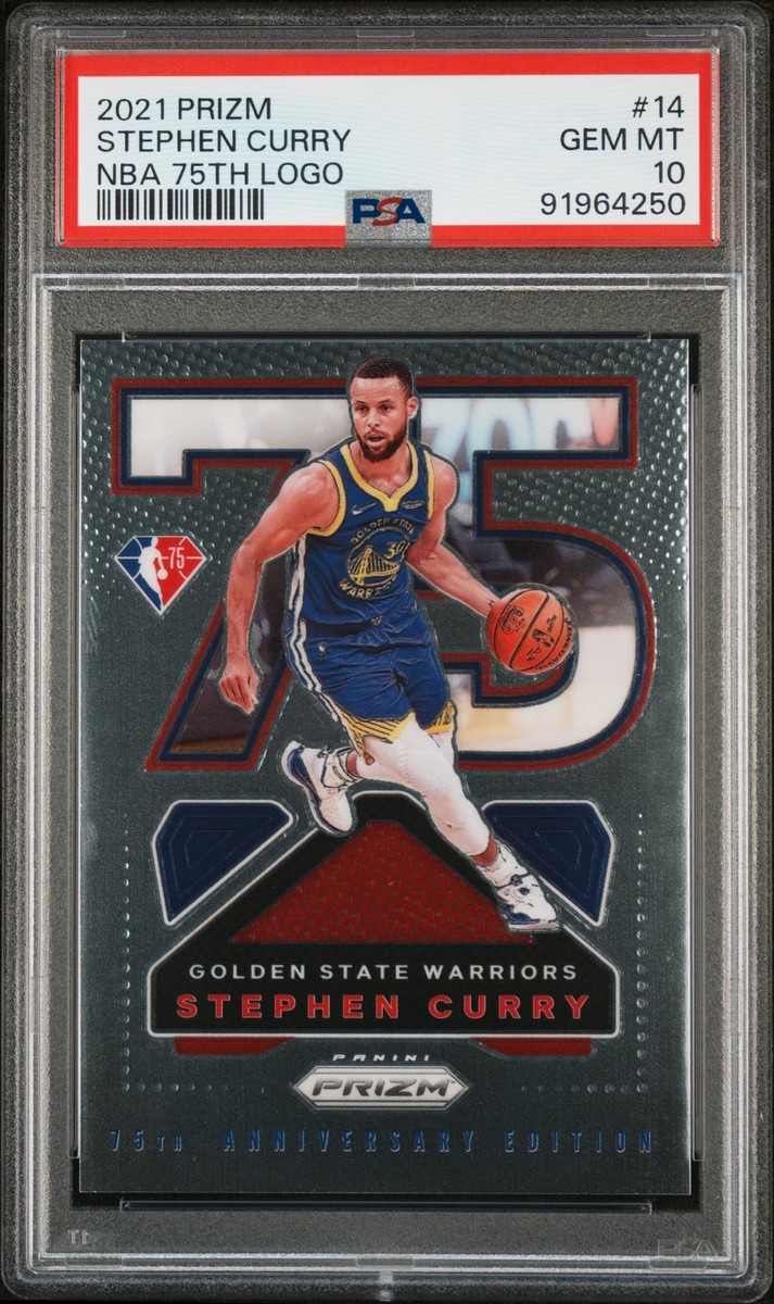 2021 Panini Prizm #14 Stephen Curry NBA 75th Anniversary 2021 Panini Prizm #14 Stephen Curry NBA 75th Anniversary