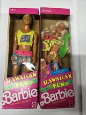 Mattel Barbie  Ken Set - 1990 Hawaiian Fun