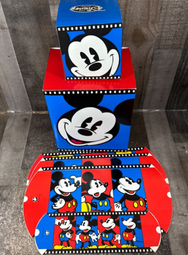 VTG Disney Store Cardboard Mickey Mouse Display Boxes Party Gift Decoration - Picture 1 of 9
