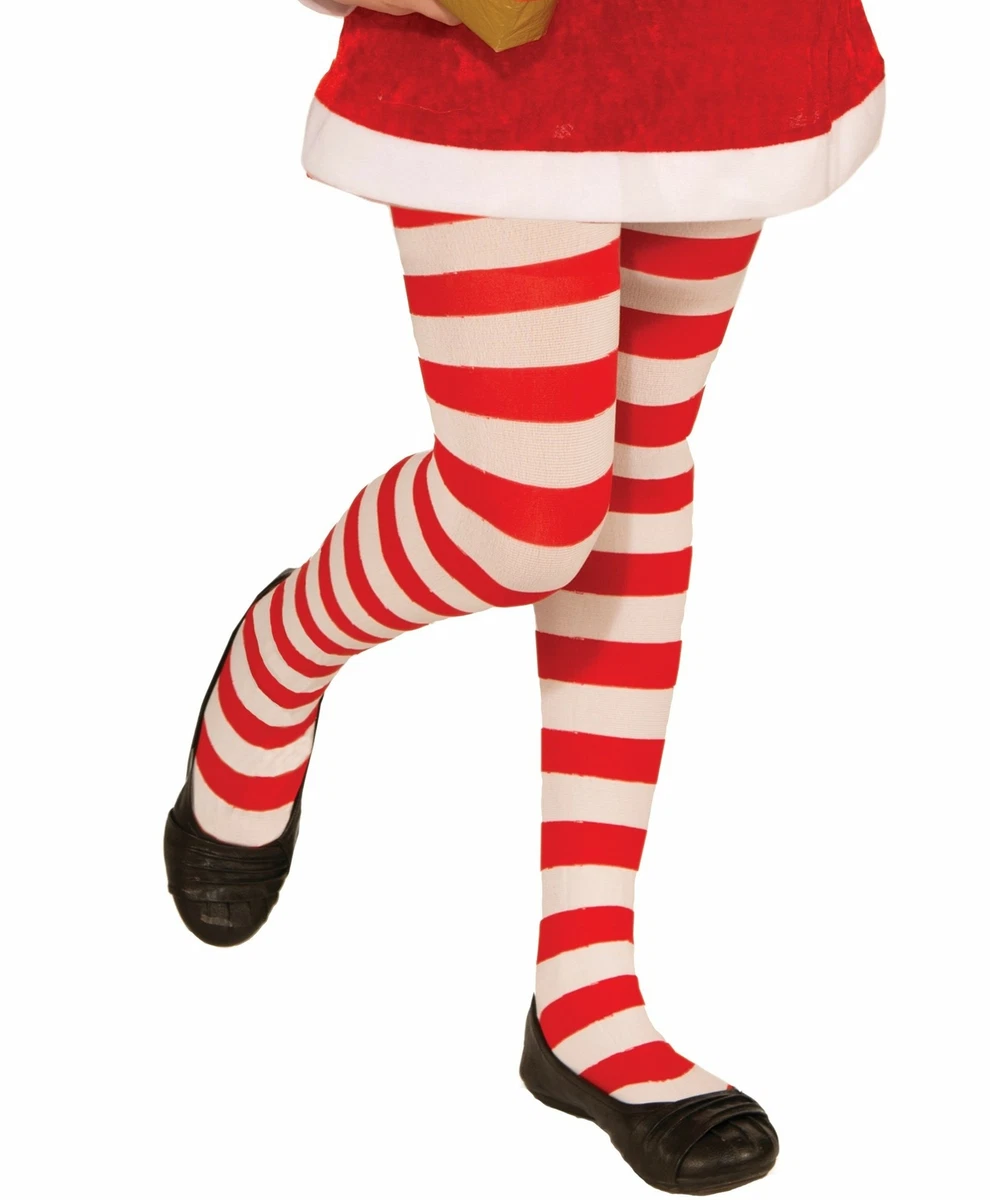 Striped top christmas tights