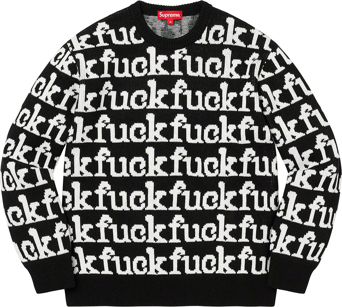 Pull Supreme F**K couleur noir taille L PRINTEMPS ÉTÉ 2022 
