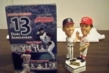 CLEVELAND INDIANS Omar Vizquel & Dave Concepion Dual Bobblehead MINT 2004
