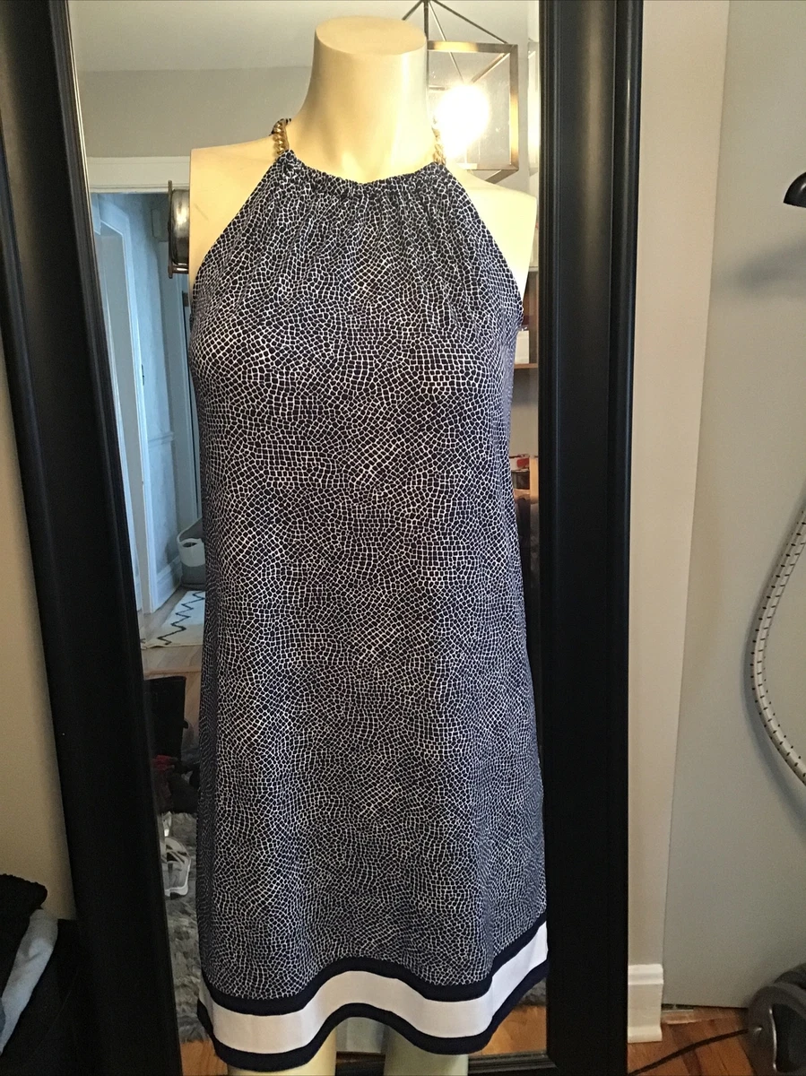 Michael kors chain halter dress cheap