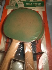 VINTAGE TABLE TENNIS SET COMPLETE PADDLES NET CLAMPS BALLS ORIGINAL Package