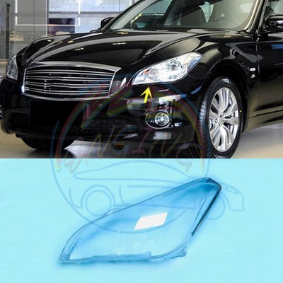   Left Side Headlight Lens Cover Shell+Sealant Glue For INFINITI Q70 2013-2014