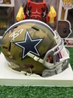 Trevon Diggs Dallas Cowboys Camo Signed Mini Helmet JSA