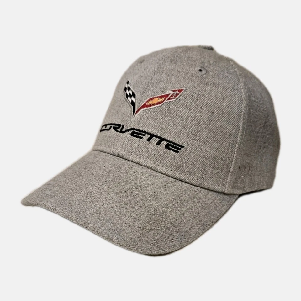 Sombrero de carreras Corvette gris talla única para todos (marca Open Road) RARO auténtico Foto 2 de 4