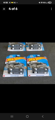 Hot Wheels 2025 Negro Personalizado '56 Ford Truck CelebrationRacers Envío GRATIS Lote de 4 - Imagen 4 de 5