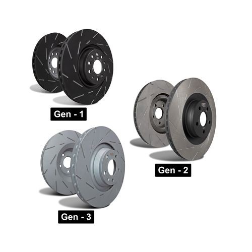 Brake Disc Front 25/23mm Thickness Vented Braking System EBC Brakes USR1646