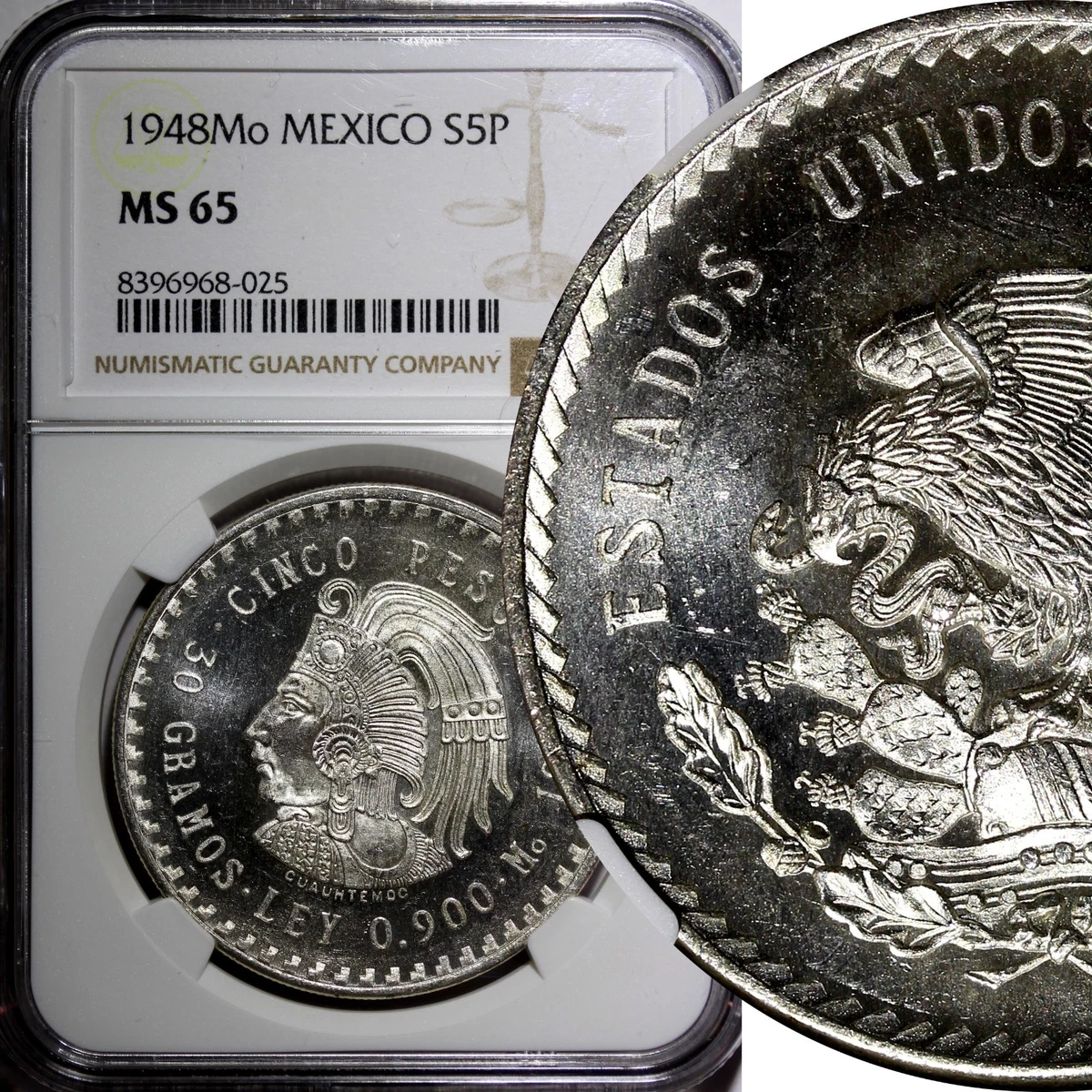 5 Pesos 1948 Year Silver Mexican Coins (1905-Now) for sale | eBay