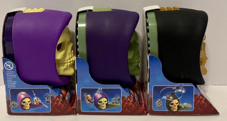 Mega Construx 宇宙大师套装 -(3) 骷髅头,(5)人物,(2)2 包 — 第 3/4 张图片