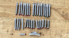 Lot of 33 VTG Aluminum Metal Hair Rollers Perm Curlers Clips TipTop Goody