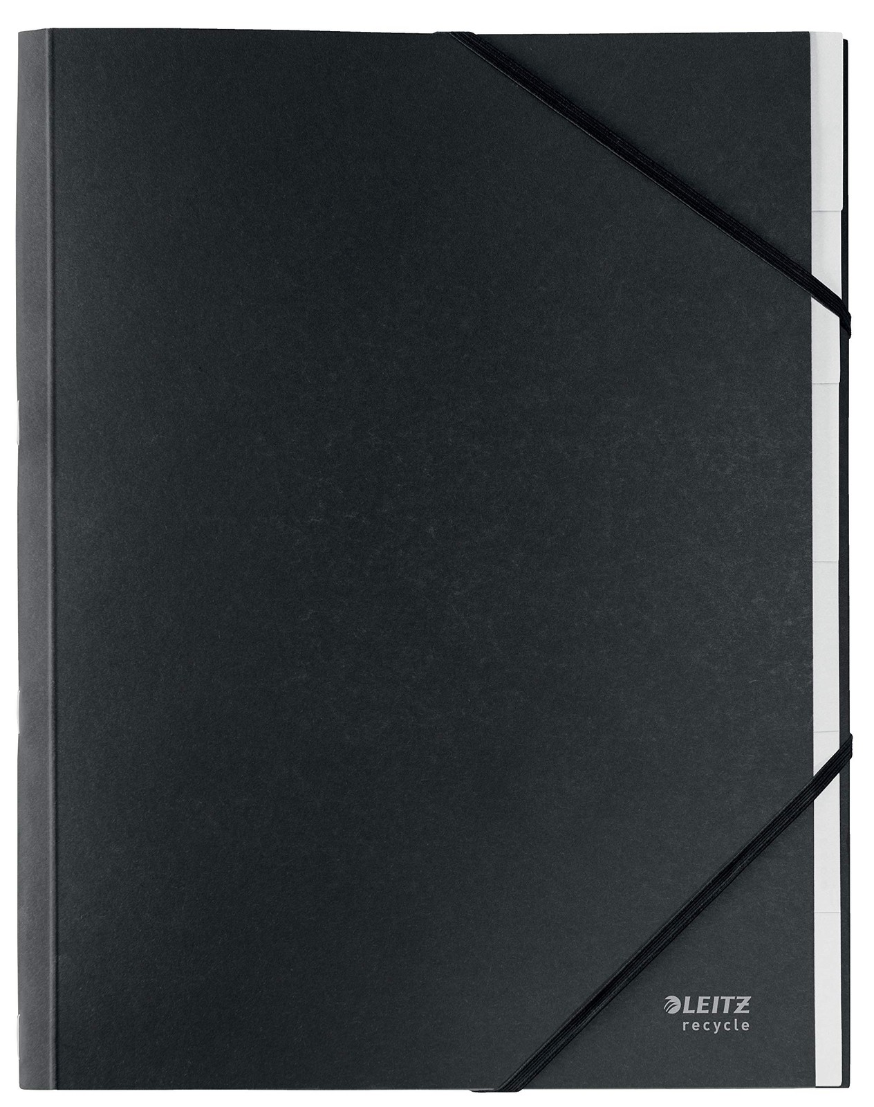 Leitz A4 Card Divider Book File, Integrated Index with 6 Compartments, Elastic B