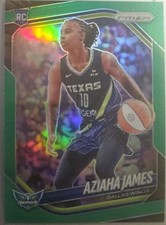 2025 Panini Prizm WNBA - Aziaha James #83 Green Prizm (RC)