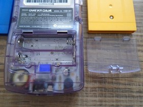 Nintendo GBC CGB-001 AP w/ Pokemon Blue & Yellow games, game boy color USA