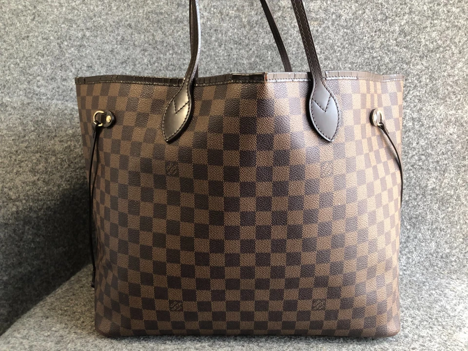 Authentic Louis Vuitton Tote Bag Neverfull GM Damier Ebene N51106 Old Moldel - Image 2 of 4