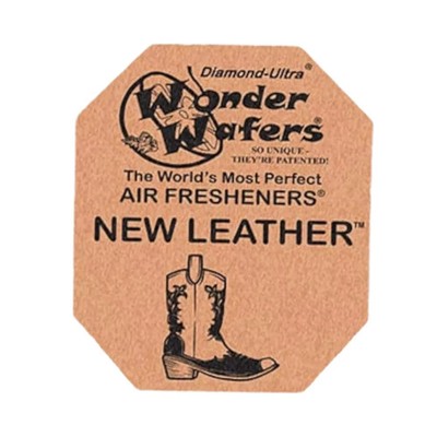 50 Count Wonder Wafers New LEather Individually Wrapped Air Fresheners Detail
