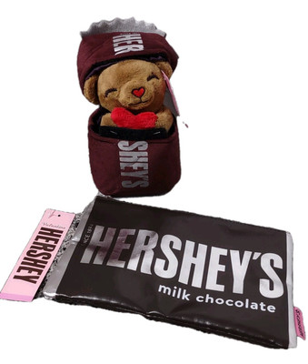 Hershey's Plush Bear & Zippered Bag Set Of 2 NEW