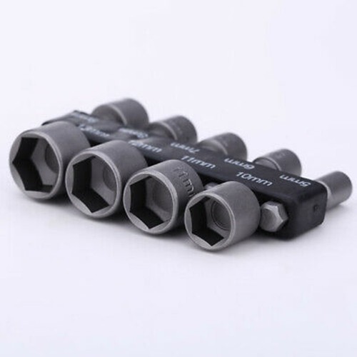 Presa metrica esagonale per punte 1 set da 9 pezzi 1/4 di pollice 5 mm-13 mm acc - Foto 6 di 7