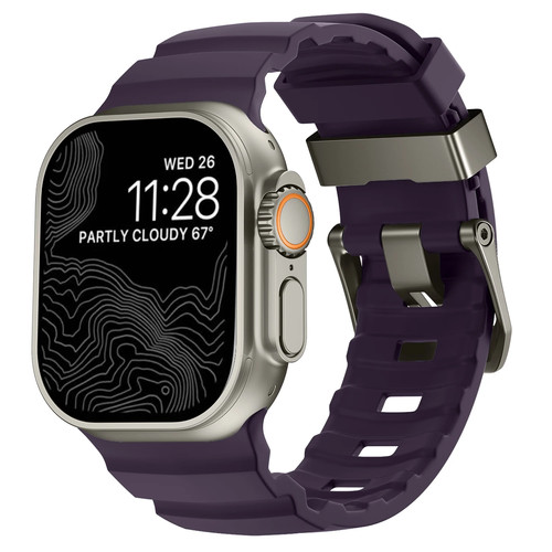 Cinturino Apple Watch Trail Silicone Serie 9 8 7 6 5 SE 3 45Mm 44Mm 42Mm - Foto 17 di 44