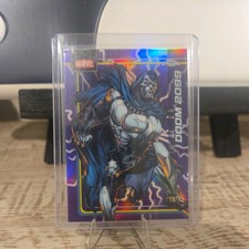 2026 Topps Chrome Marvel DOOM 2099 Purple Shimmer /75 Refractor #112