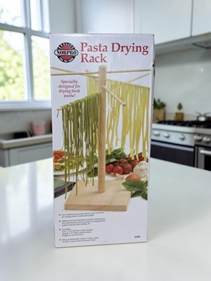Norpro Pasta Drying Rack Wood, 16.5  Brand New In Box