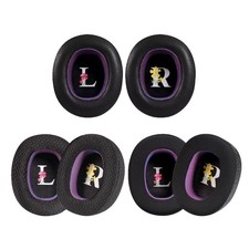 Breathable Ice Silk Fabric Ear Covers for E65BTNC LIVE650 Headsets Long Last Use